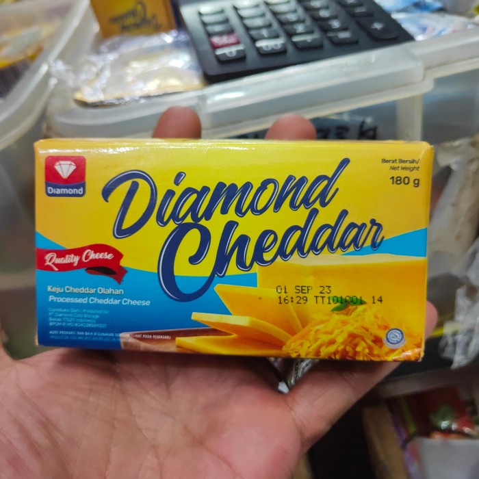 

[oddsolshop] pekanbaru/Diamond Keju Cedar Olahan 180GR Processed Cheddar Cheese Halal Bahan Kue