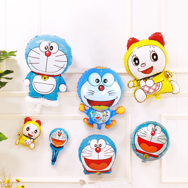 Balon KARAKTER Foil Tema DORAEMON