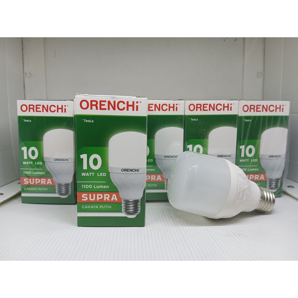 Lampu LED Orenchi Supra 10 Watt Cahaya Putih / Lampu Supra 10Watt SNI