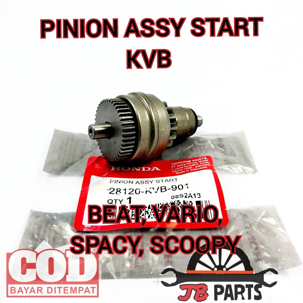 Pinion assy stater / granat Beat Vario 110 Spacy Scoopy FI karbu injeksi Honda KVY KVB otomatis star