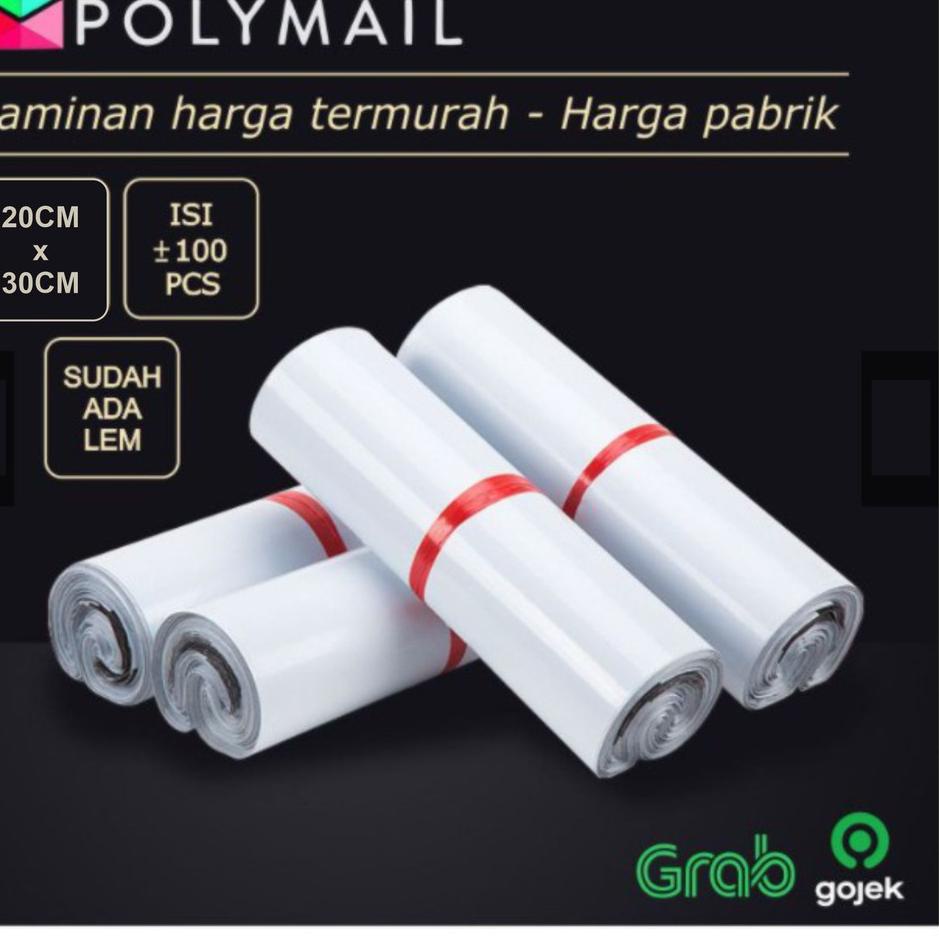 

Hemat Terbatas POLYMAILER ±100PCS 20x30CM PUTIH PREMIUM GLOSSY PLASTIK POLYMAILER WHITE