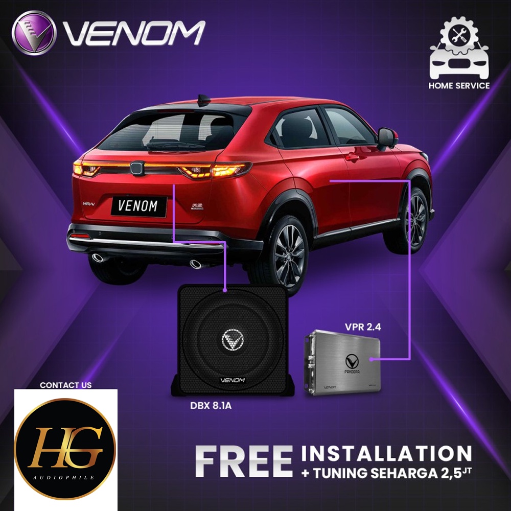 Venom Express Honda HRV 2022 Paket Audio Mobil Gratis Pasang Tuning