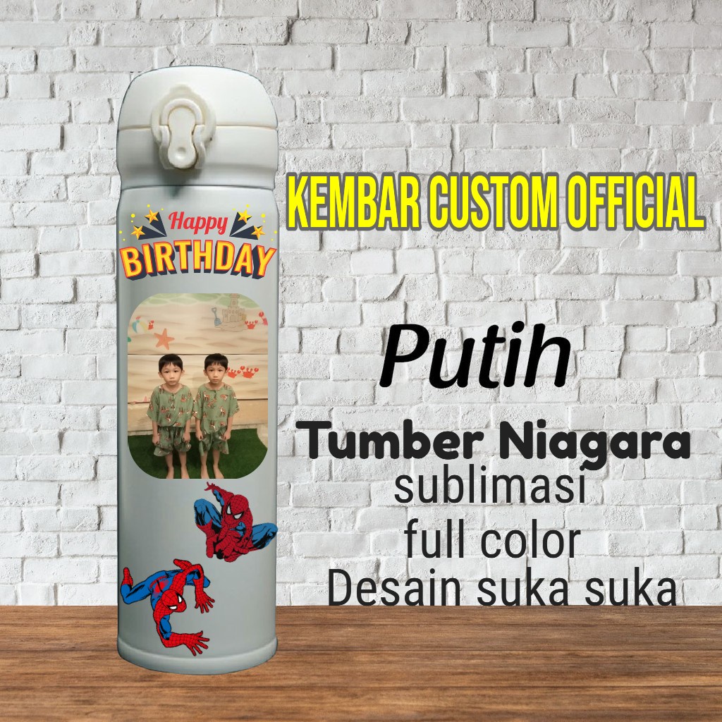 Tumblr Niagara Custom NAMA LOGO dan Photo