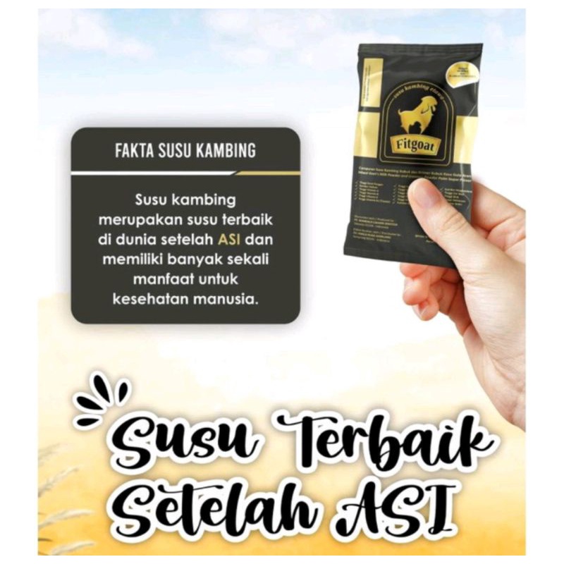 

[Ready Stok] Susu Kambing Etawa Fit Goat Eceran 1 Sachet 25gr
