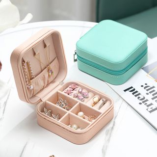 MKP Kotak Mini Perhiasan Travel Jewelry Anting Kalung Cincin Box Kotak Perhiasan Jewerly Organizer Perhiasan