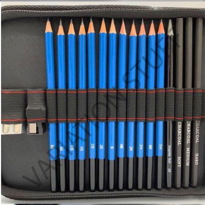 

Terlaris 36 Pcs Sketching Set Drawing Kit Tools Pensil Gambar Sketsa Art Manga