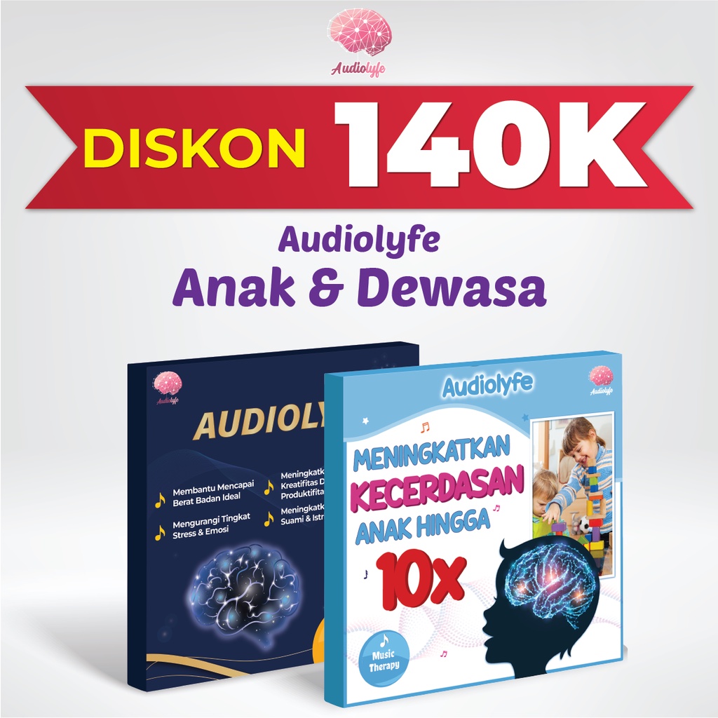 Bundling Audiolyfe Anak &amp; Audiolyfe Dewasa Stimulasi Otak