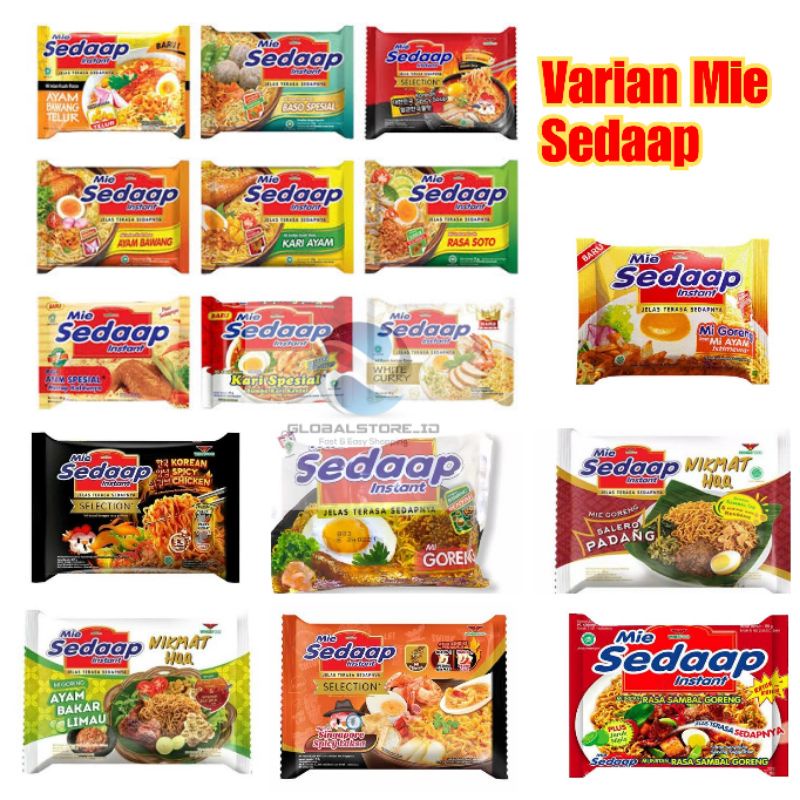 

MIE SEDAAP INSTANT (banded isi 5)