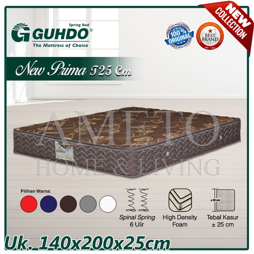 Guhdo Springbed New Prima 140x200 Tebal 25 cm (HANYA KASUR)
