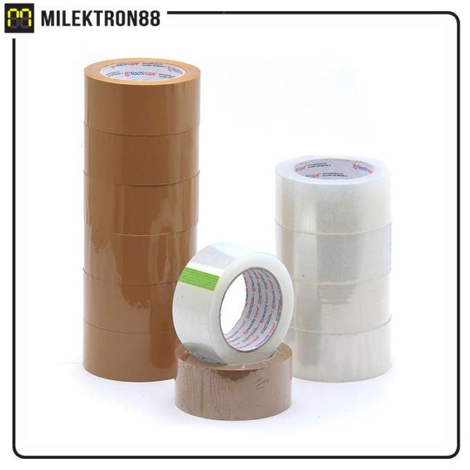 

NACHI Bopp Tape Lakban Isolasi Coklat 2 Inch | Ecer / Pack (6) BRG BARU