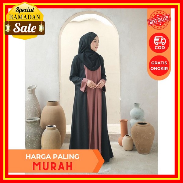 Cod Baju Lebaran Wanita Super Jumbo L Xl Xxl 3Xl 4Xl / Rosalie Dress Maxmara Lux Premium / Dubay Aba