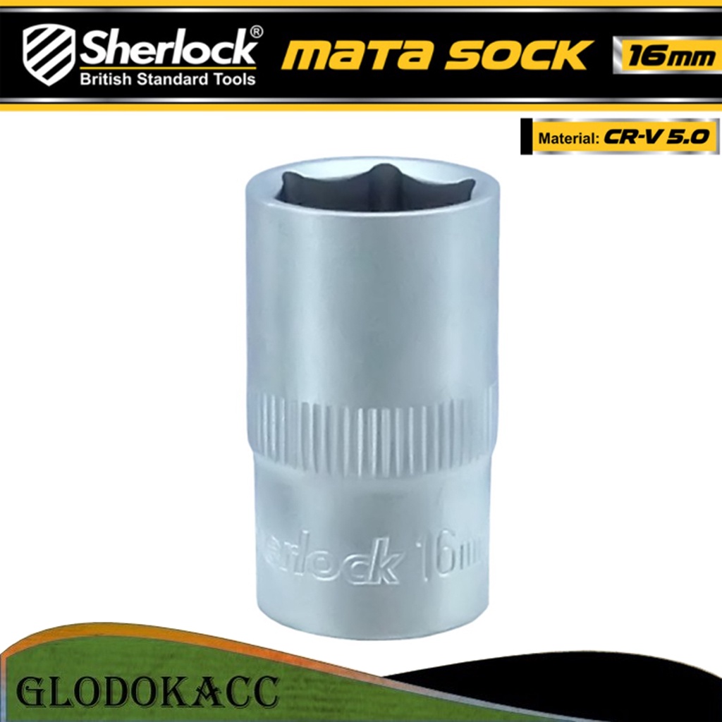 Kunci Shock 16 mm 6 PT / Sherlock Mata Sok/Sock 1/2 inch