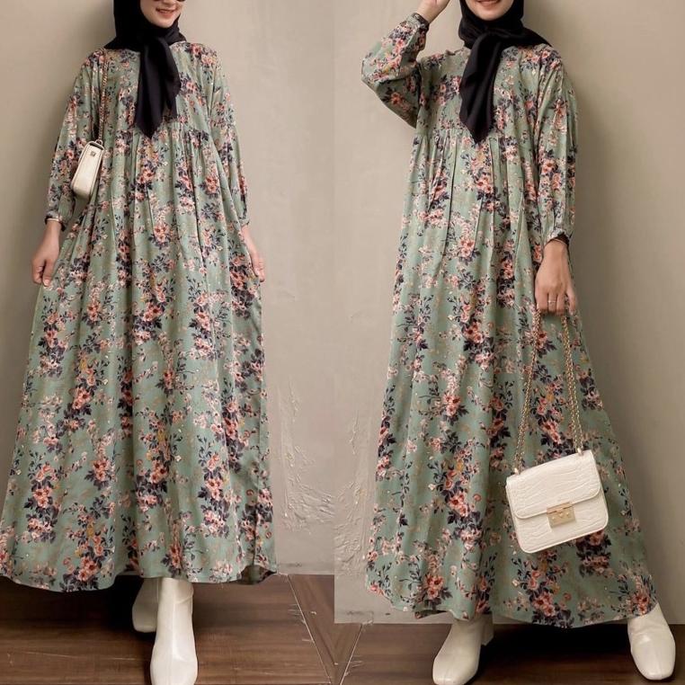 LANGSUNG KIRIM Midi Dress Remaja Gamis Jumbo ld 130 140 Terbaru 2022