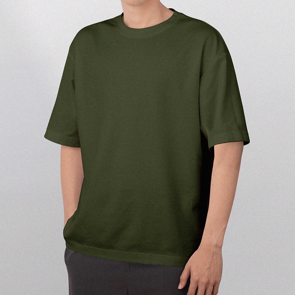 Kaos Polos Premium Army Oversize - Unisex ESCOLT