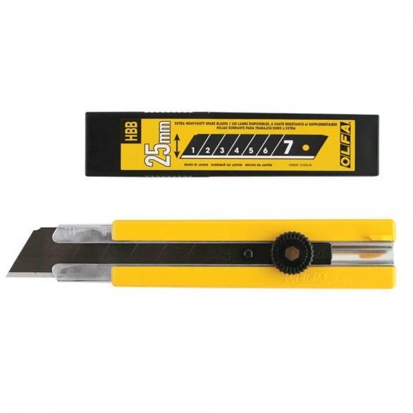 

25mm Snap-Off Blade Cutter With Spare Blade Olfa H-1BB/5B Heavy Duty