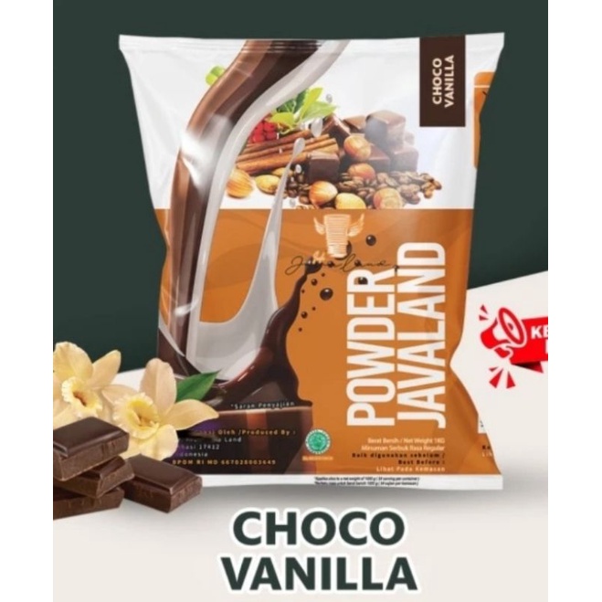 bubuk minuman rasa choco vanilla powder drink