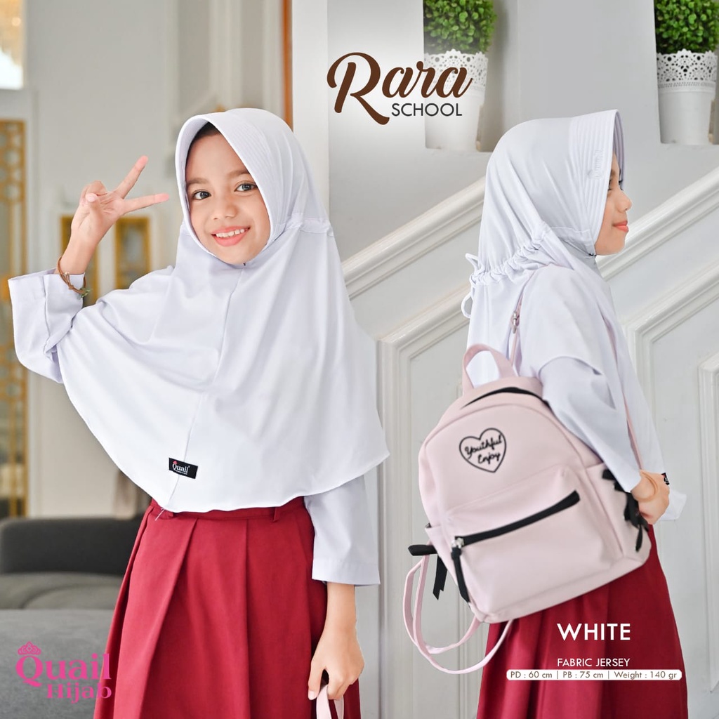 Hijab Anak Rara Hijab Anak Original Quail Hijab Anak Sd Hijab Anak Quail Hijab Jersey Anak Sekolah H