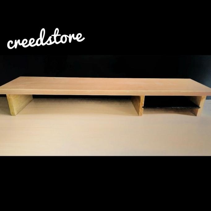 Stand Monitor Meja Dudukan Monitor Komputer Alas Laptop Kayu Imac [Cod]