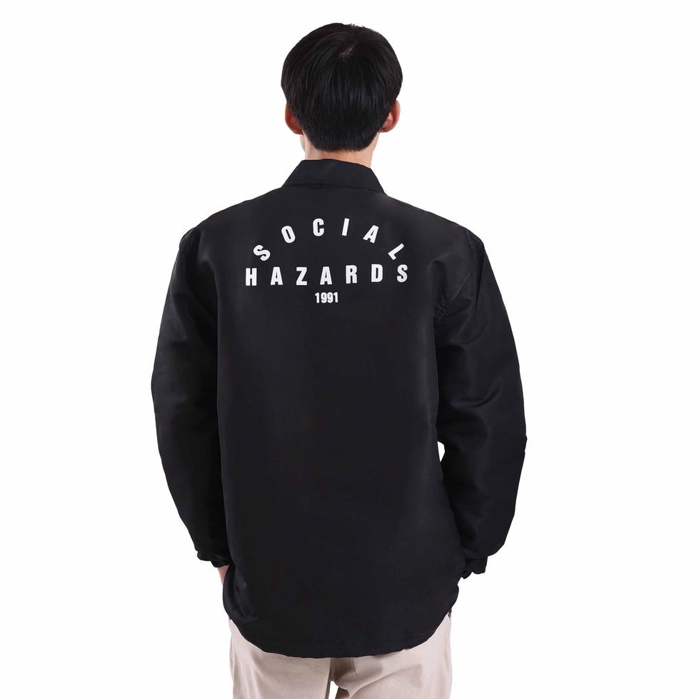 TERPERCAYA Roughneck CJ025 Black Social Hazards Coach Jacket