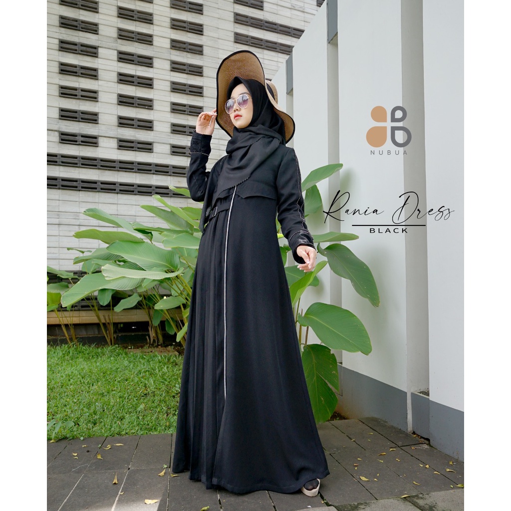 ( COD ) Gamis Nubua Rania Dress Fashion Pakaian Muslimah Wanita