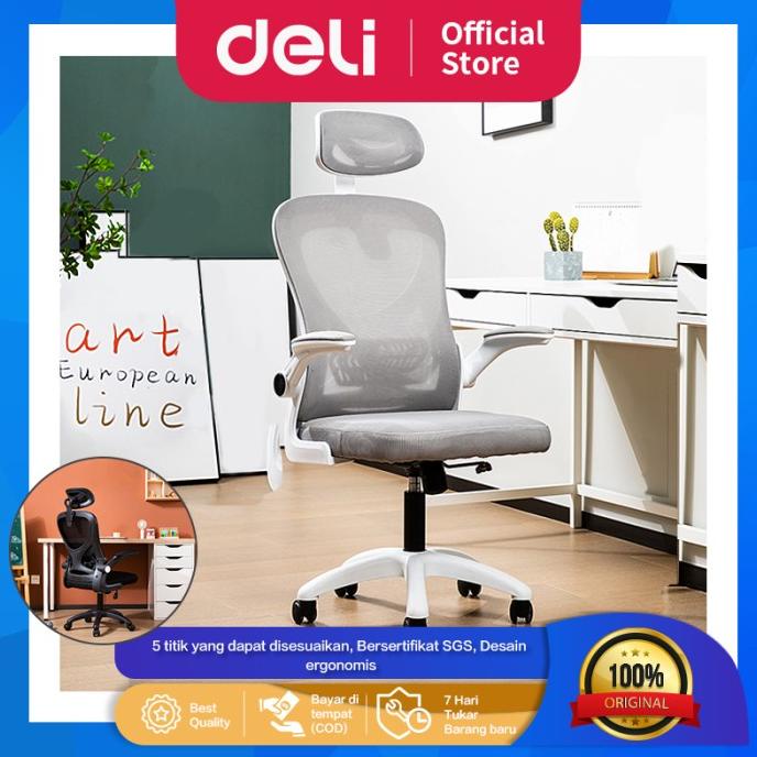 Deli Office Chair / Kursi Kantor / Kursi Kerja Dengan Sandaran E4930