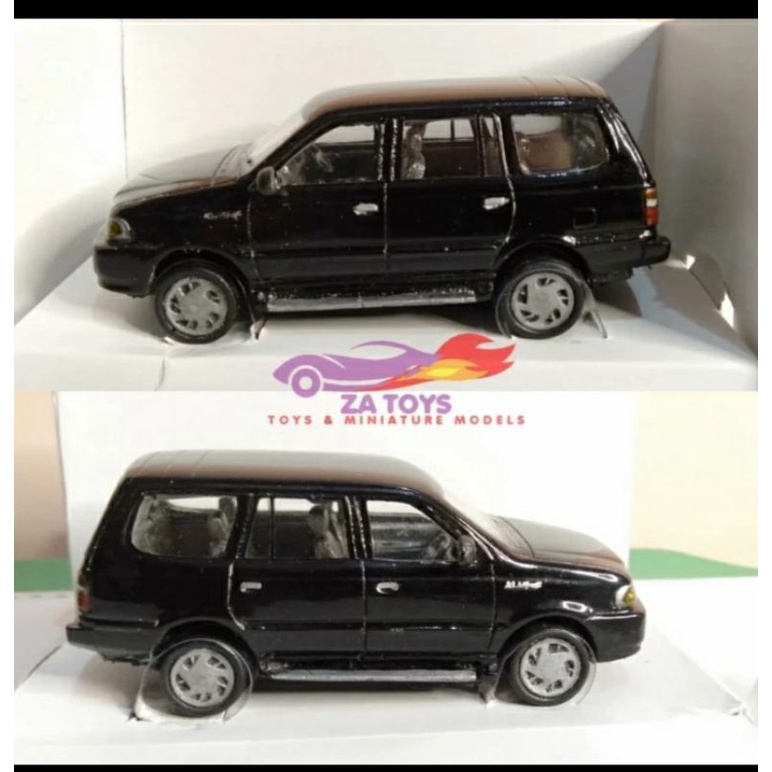 Diecast Miniatur Toyota Kijang LGX Efi 2000 Hitam by Handmade Resin Skala 1:43