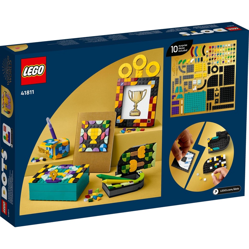 LEGO DOTS 41811 Hogwarts Desktop Kit Building Toy Set (856 Pieces) Mainan Balok (8 Tahun+)