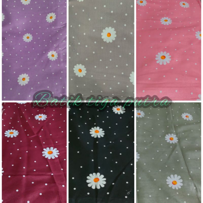 kain rayon motif bunga,kecil,sakura/ satung lebar kain 115cm ( bahan daster,mukena,stelan,dan pakain wanita lainya)