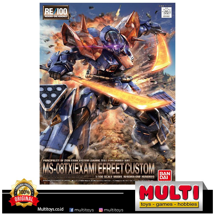 Terlaris Gundam Re/100 005 Ms-08Tx Efreet Custom 04882 / Koleksi / Figure