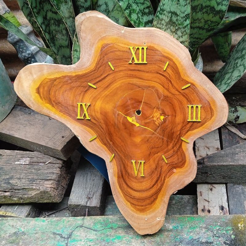 JAM DINDING AESTHETIC SENI EROPA MESIN SWEEP TEBAL 3 CM