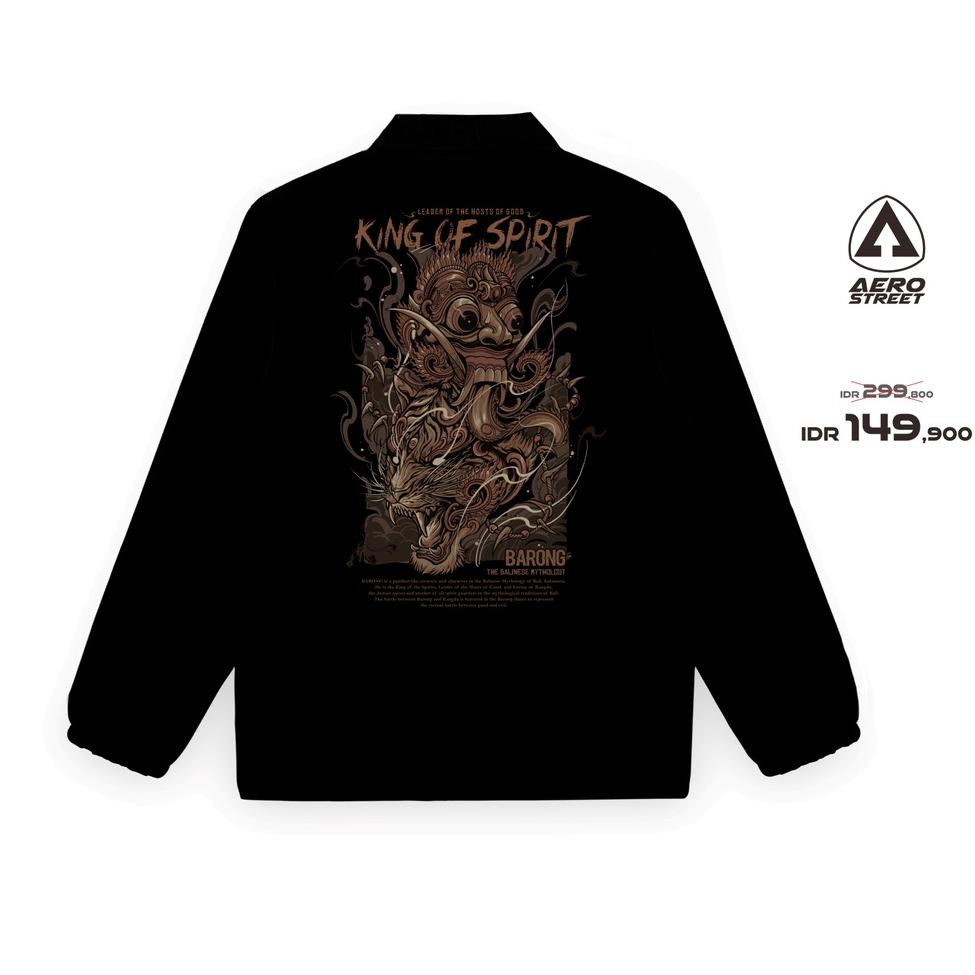 VIRAL Aerostreet Coach Jacket Barong Hitam Jaket DADAA