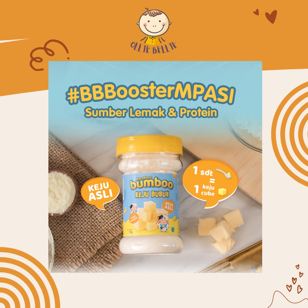 

BUMBOO Keju Bubuk BBbooster MPASI anak bayi balita 75gr