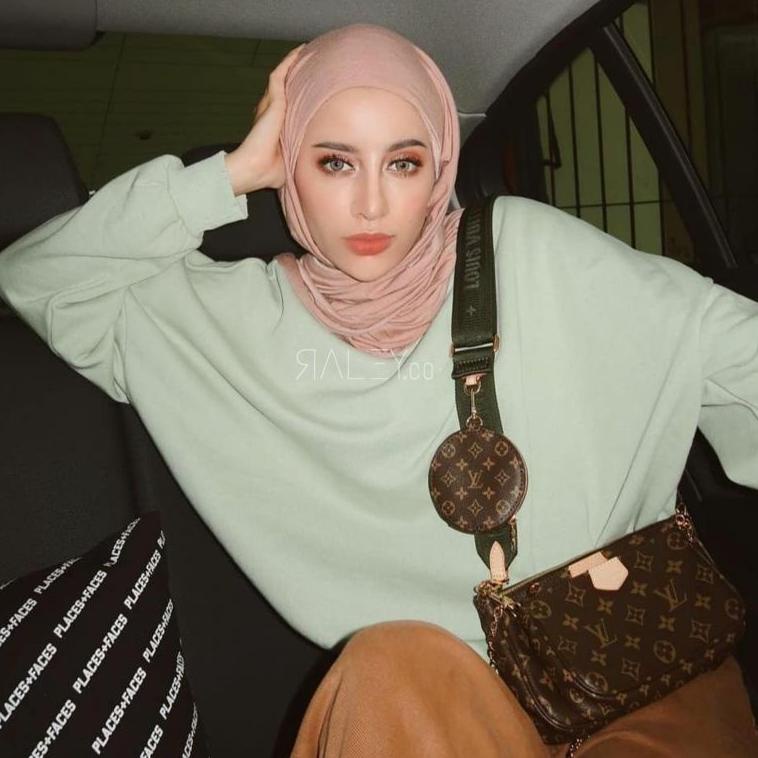 MENARIK Pashmina Inner Tali Kaos Rayon Premium 2in1 (Pashmina + Ciput/inner)