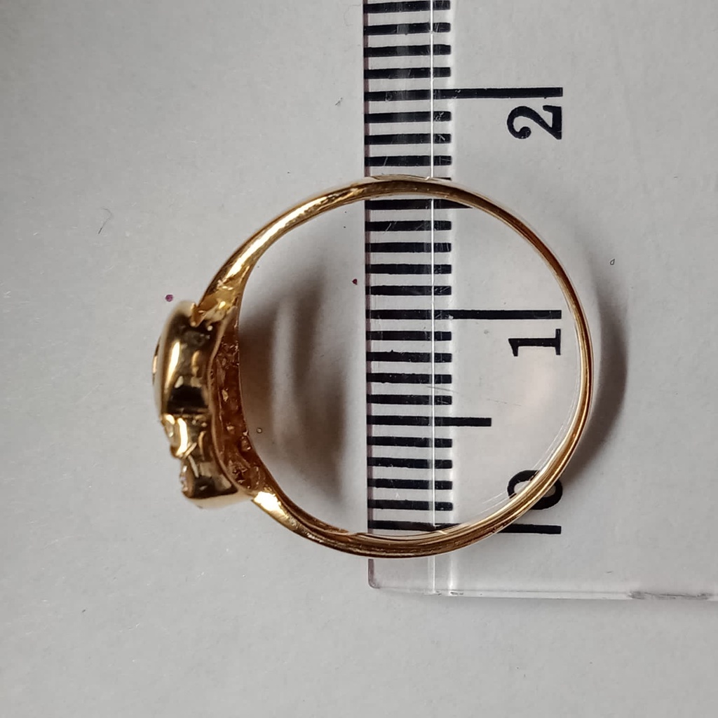 Cincin Emas 17K - 1.8 Gr Kadar 750 - 4439