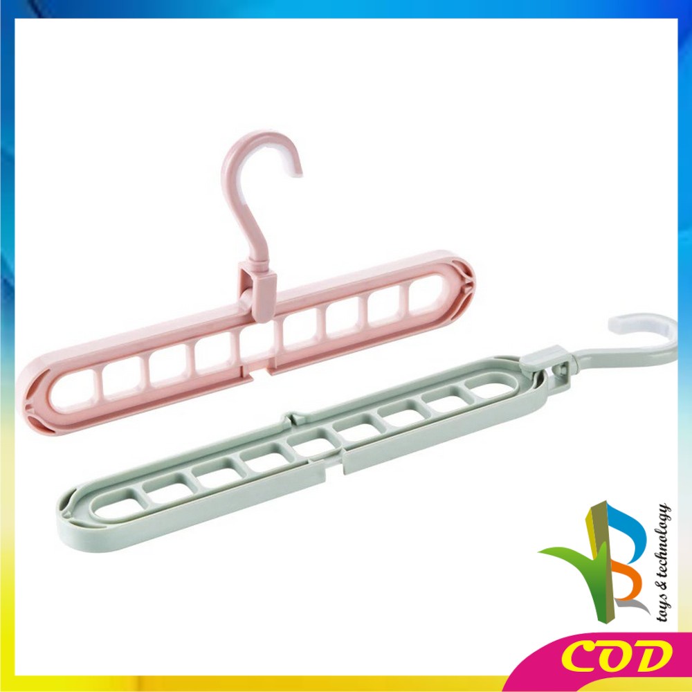 RB-C125 Magic Hanger 9 IN 1 Gantungan Baju Organizer 9 Lubang / Hanger Jemuran Pakaian Serbaguna Multifungsi Jemuran Laundry