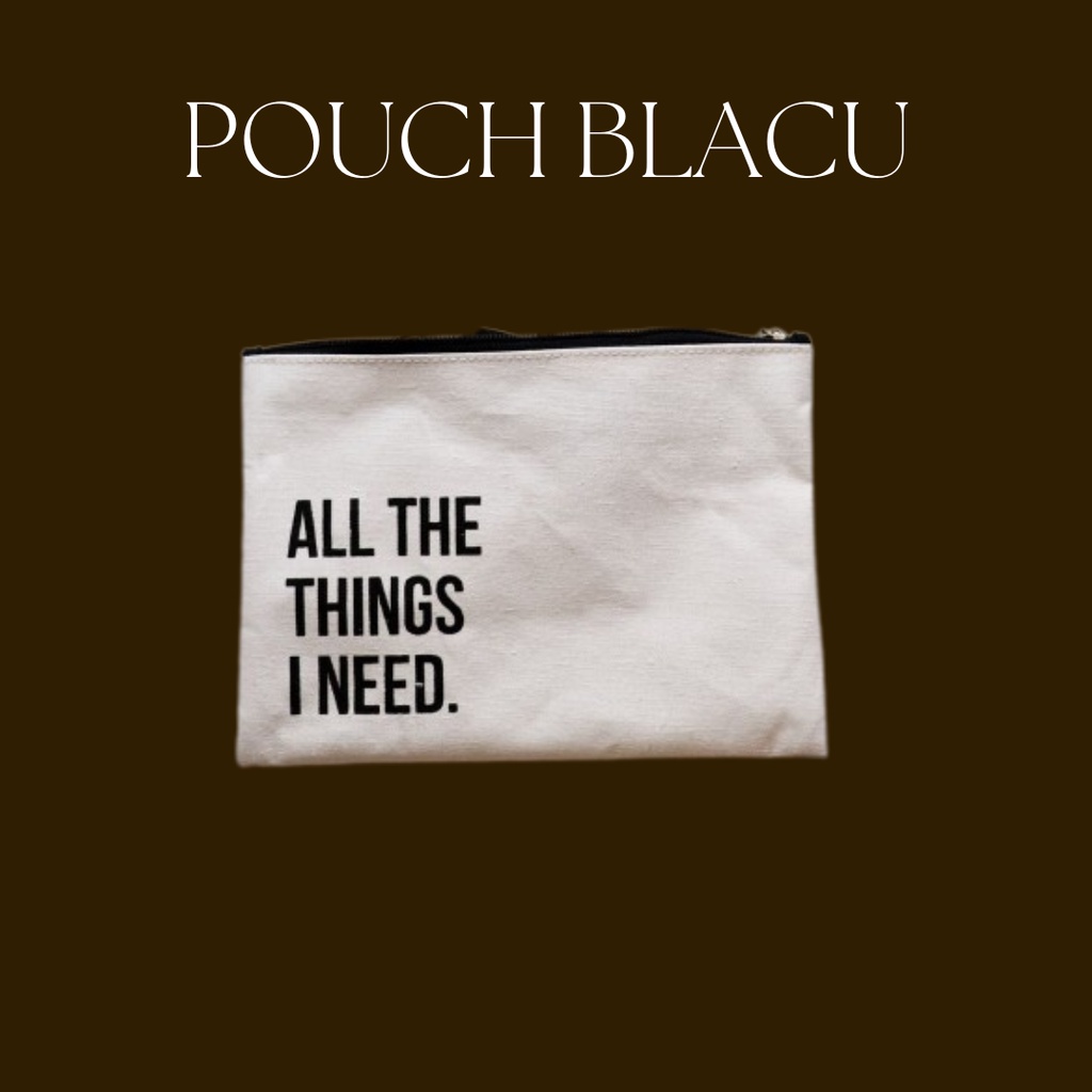 Souvenir Pouch Blacu/Pouch Blacu Resleting/Pouch Serut Blacu