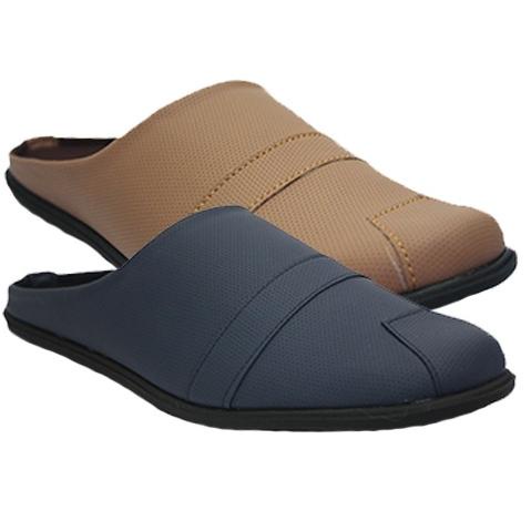 STOK TERBARU Dr. Kevin Sepatu Sendal Pria Bustong Men Sandal 871-038 - Navy, Mocca (2 warna )