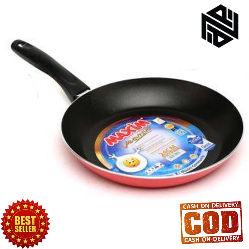 MAXIM VALENTINO FRYPAN WAJAN PANCI PENGGORENGAN TEFLON 20 CM/TEFLON MAXIM 20 CM