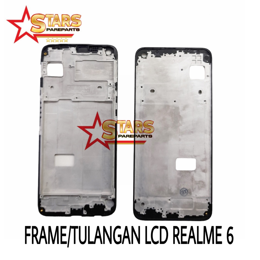 FRAME LCD / TULANGAN LCD / TATAKAN TENGAH LCD / BEZZEL MIDDEL REALME 6 COPOTAN MULUS