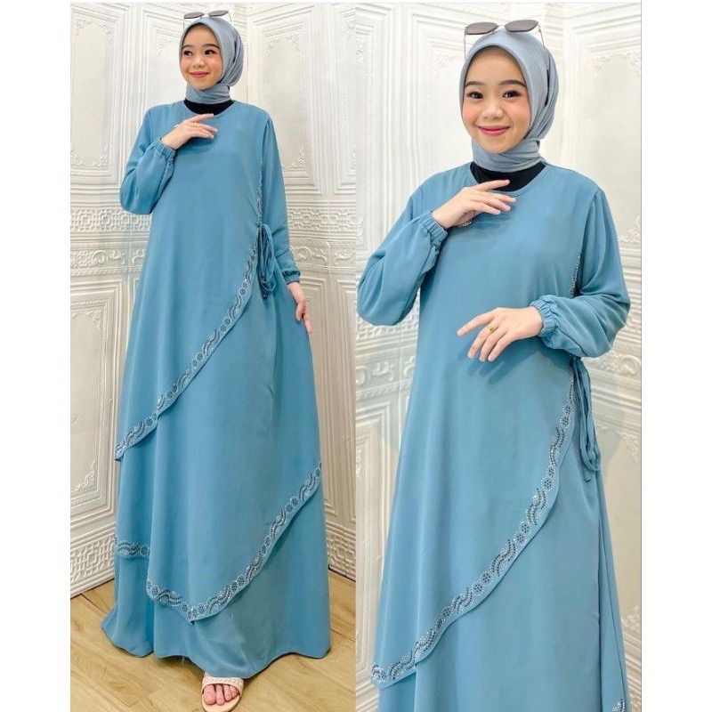 GAMIS PAYET SAUDAH || GAMIS PAYET GLITER MIRING || GAMIS CERUTY BABYDOLL PREMIUM (COD)