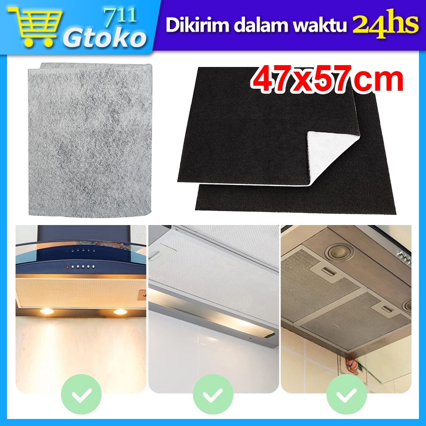 Carbon Filter Asap Minyak Cooker Hood Modena Karbon Filter Exhaust Fan Universal 47 x 57 cm