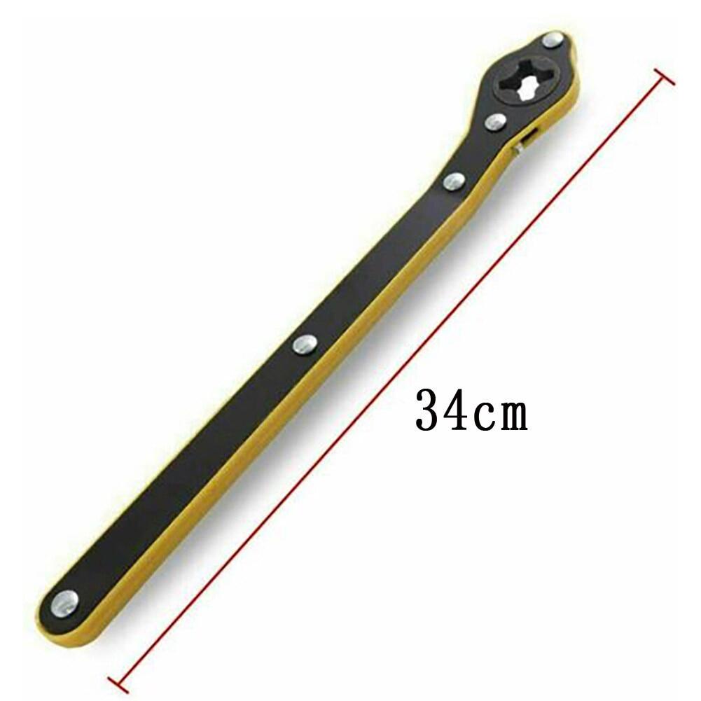 (Dikirim Dari Jakarta) 34cm Kunci Dongkrak Mobil Auto Labor-Saving Jack Ratchet Wrench Stang Gagang Dongkrak Mobil Wheel Lug Wrench