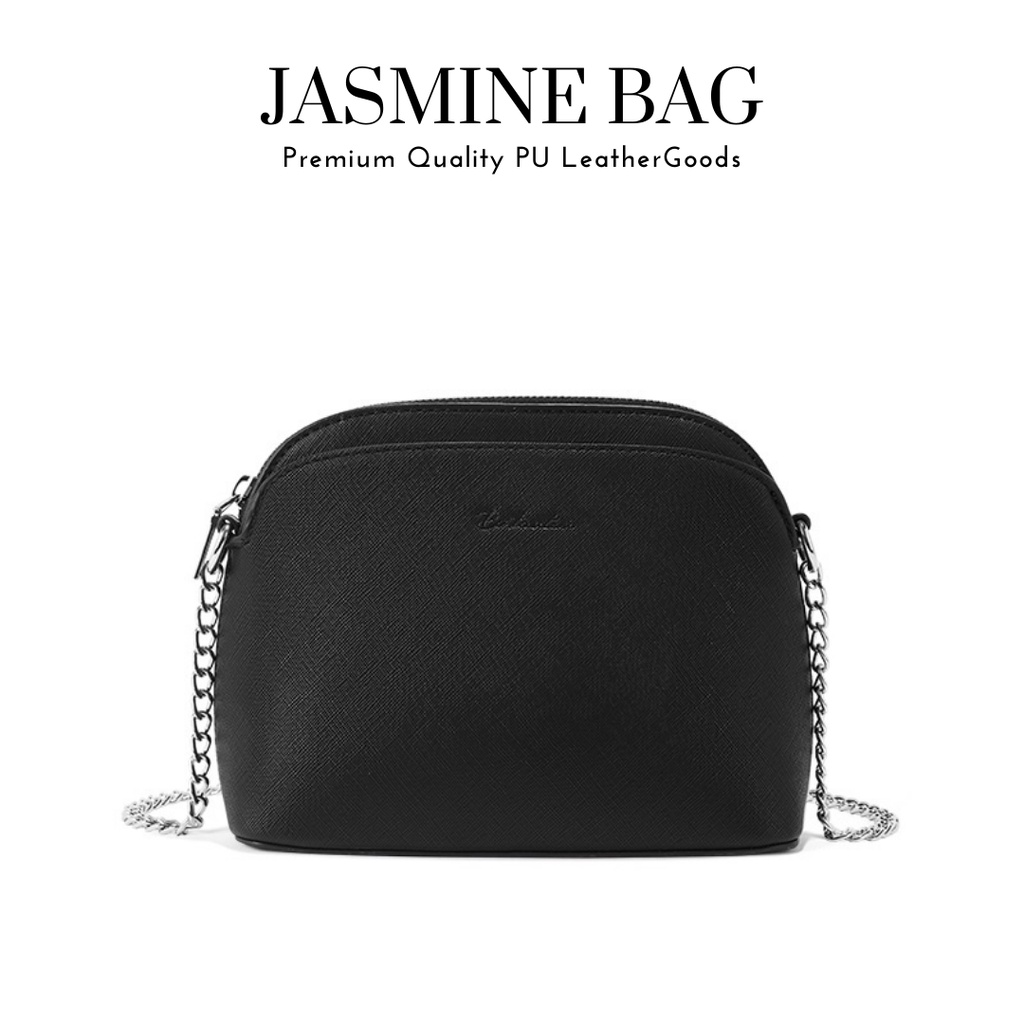 TAS SELEMPANG WANITA - TAS BAHU JASMINE BAG PREMIUM - GRATIS UKIR NAMA