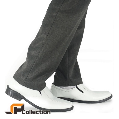 Sepatu Pantofel MDT 05 Putih Untuk Kerja Kantor &amp; Pesta