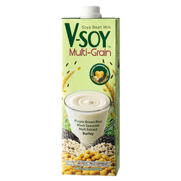 V-SOY MULTI GRAIN SOYMILK 1 LITER - SUSU