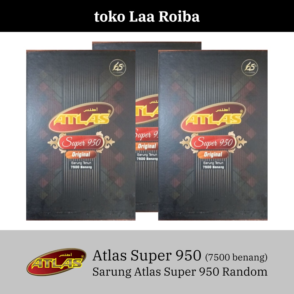 NEW Sarung ATLAS Super 950 Original | Warna Random