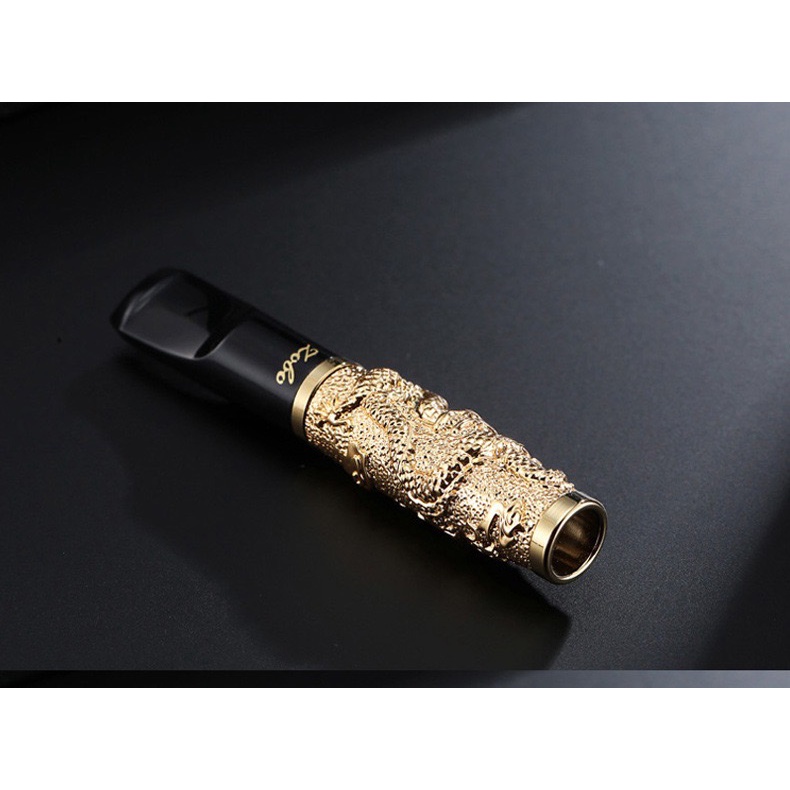 ORIGINAL ZOBO ZOBON ZB219 MOTIF NAGA LAPIS EMAS  PIPA FILTER SARINGAN ASAP PERMANEN BISA SEMUA UKURAN SET KOTAK KAYU