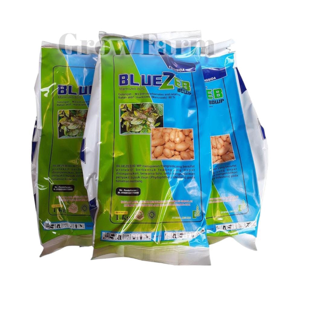 Fungisida Bluezeb 80WP 1kg Mankozeb 80% Biru