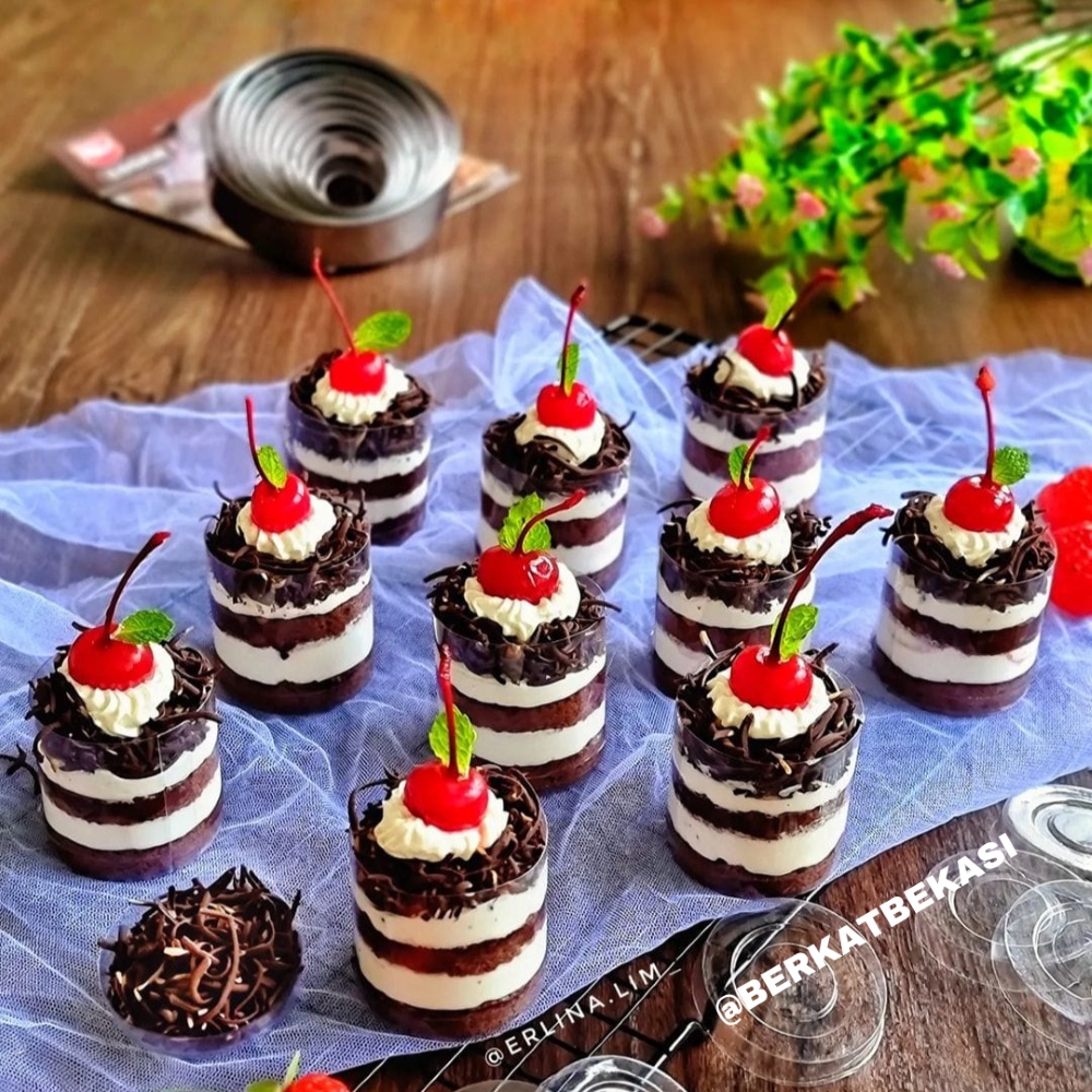 TABUNG KUE KERING MINI / MIKA CAKE TABUNG DIAMETER 5CM / 10PCS