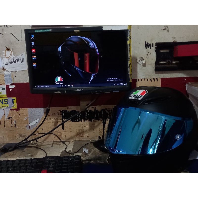 agv corsa black doff